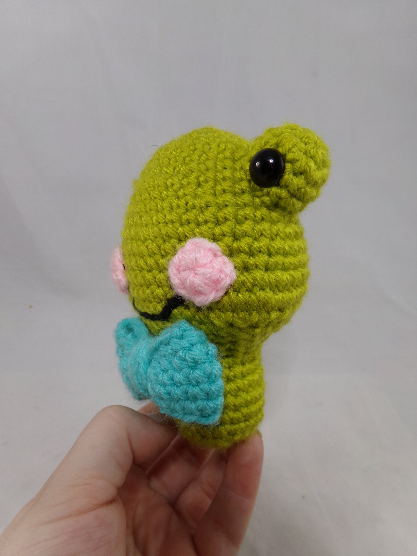 Crochet Bowtie Frog