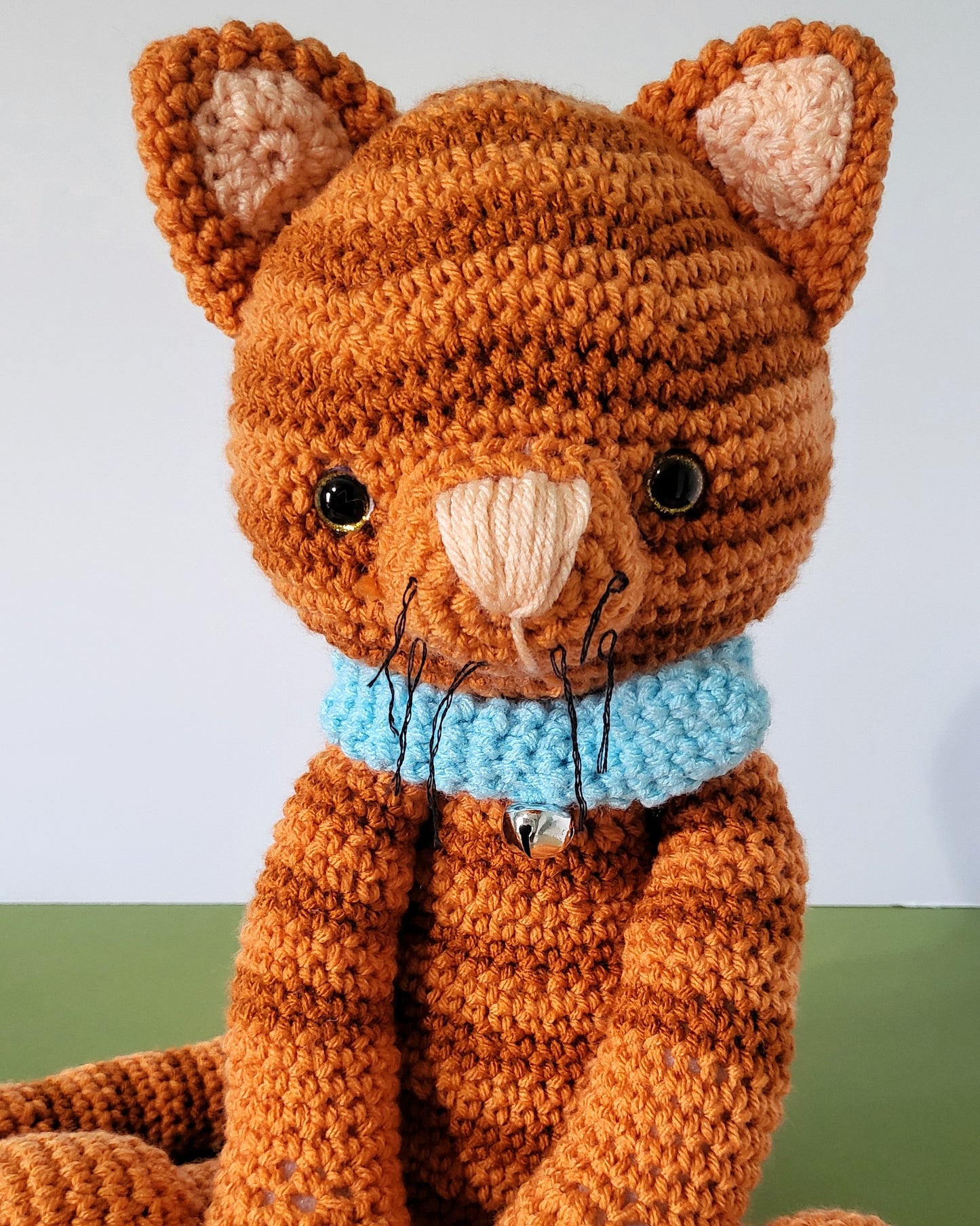 Crochet orange tabby cat