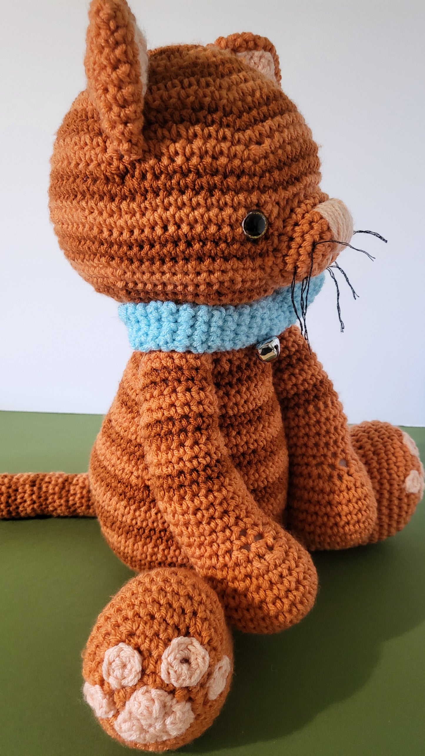 Crochet orange tabby cat