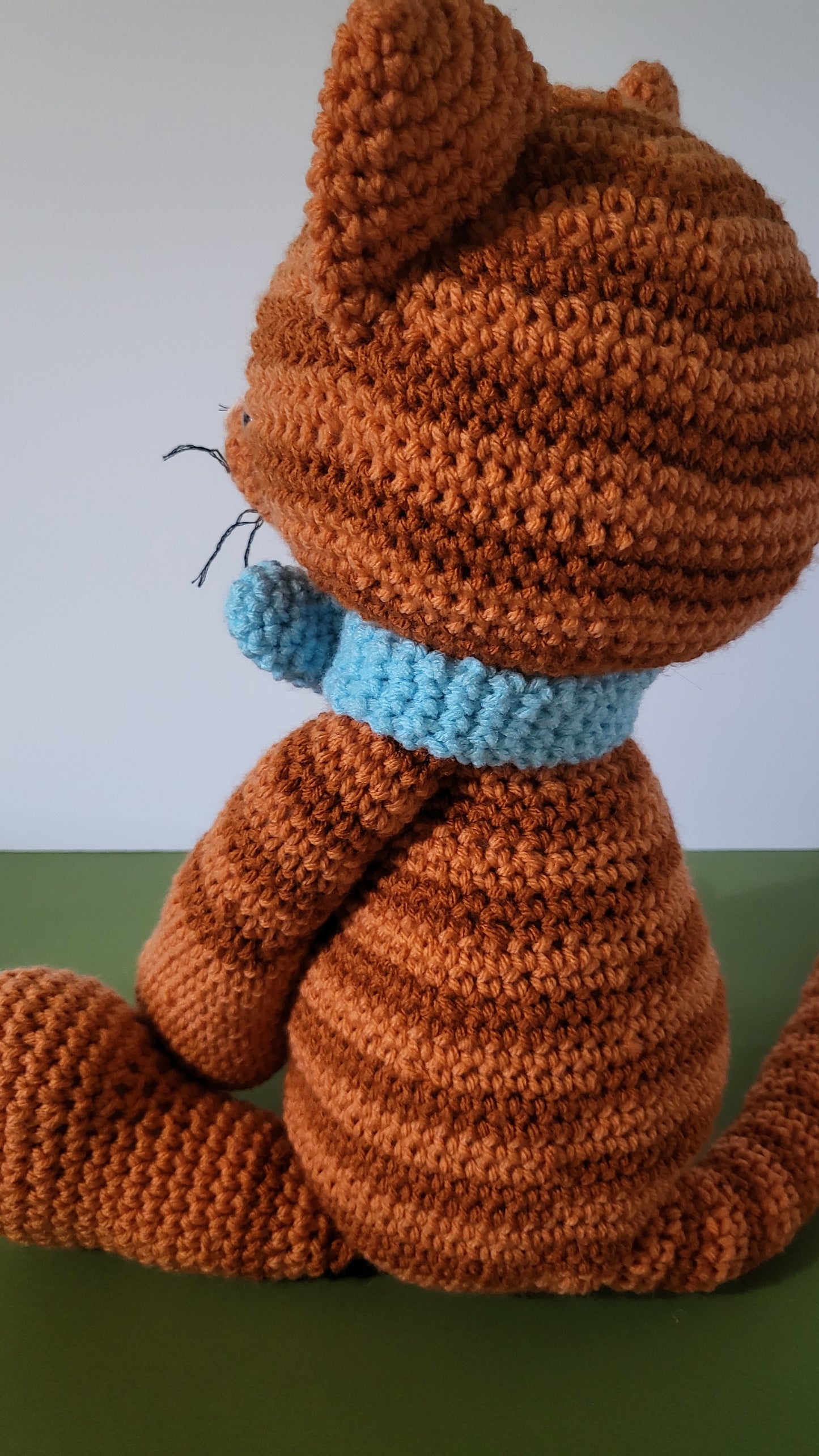 Crochet orange tabby cat