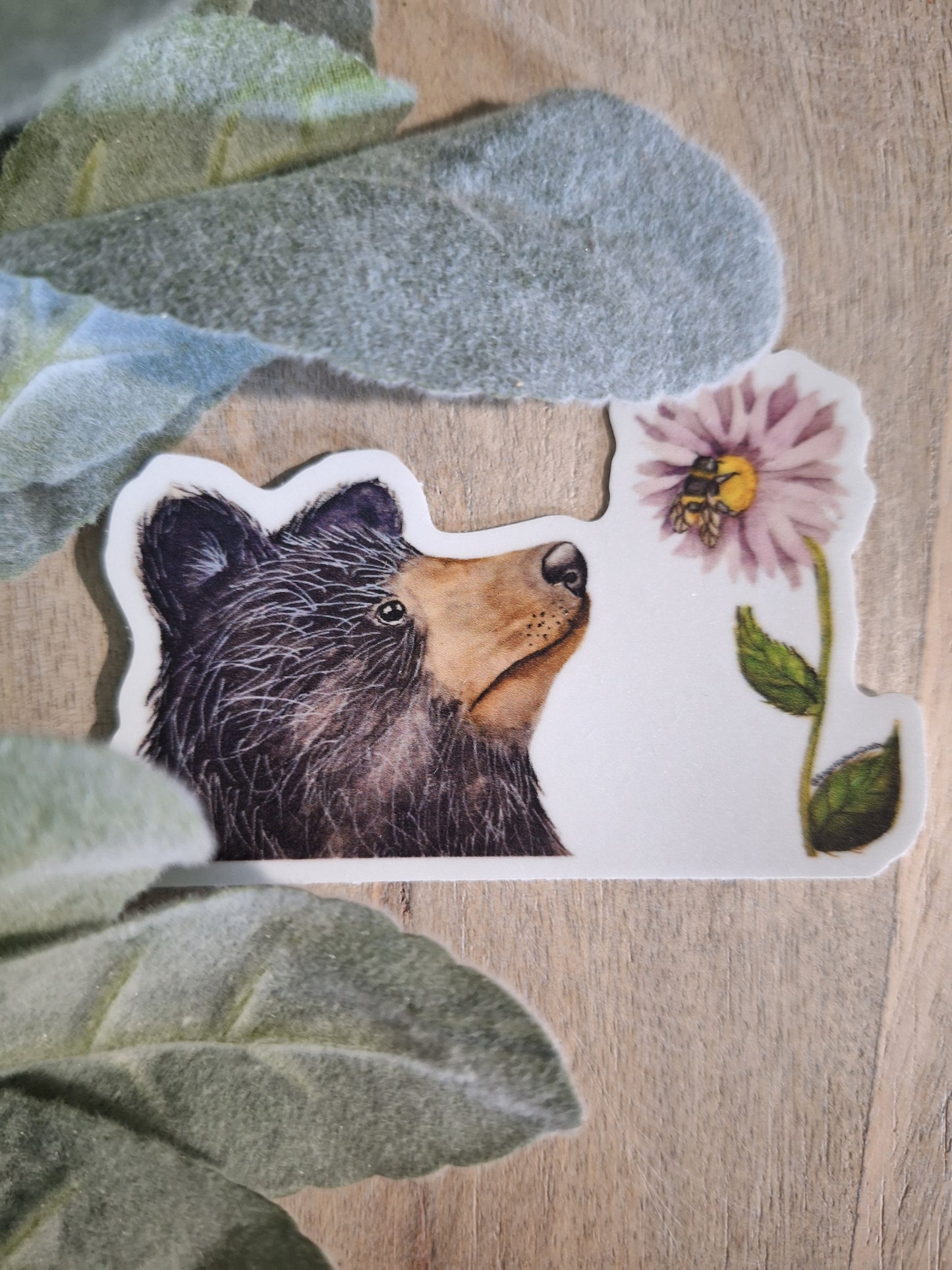 Bear and Bumblebee Sticker