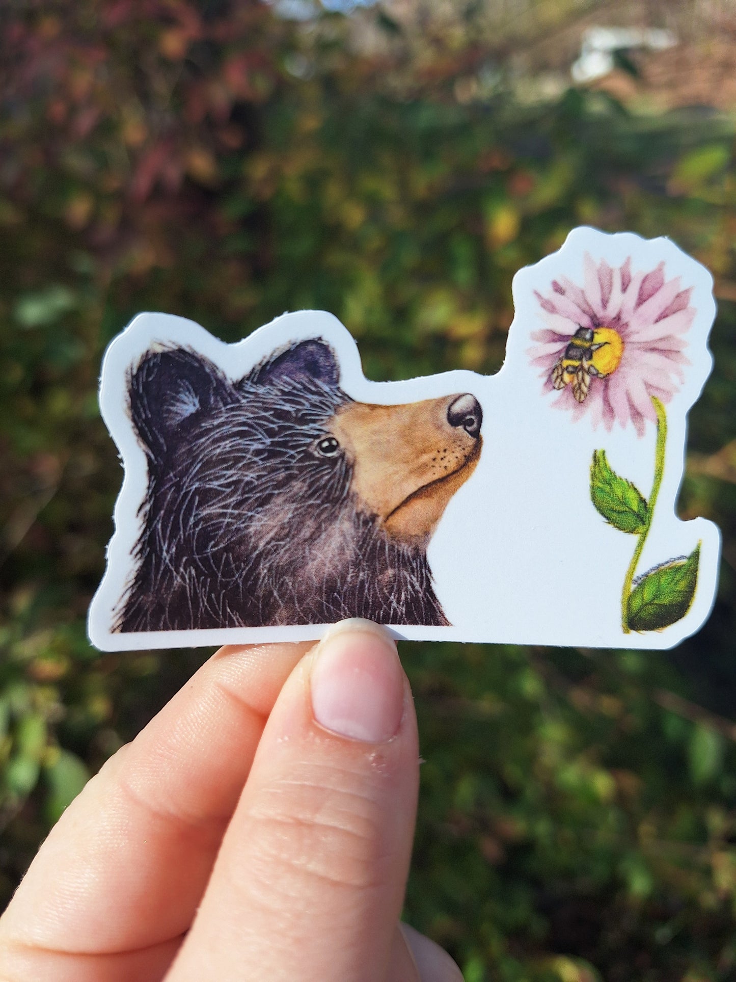 Bear and Bumblebee Sticker