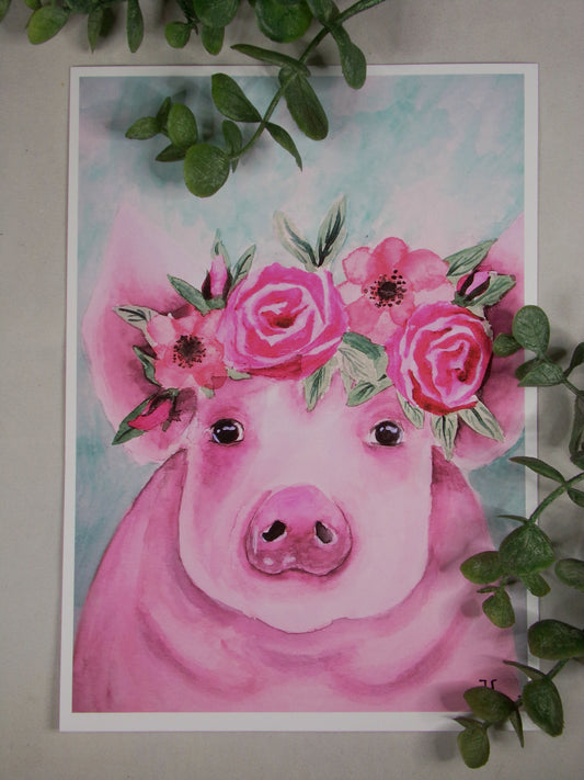 Spring Pig Print